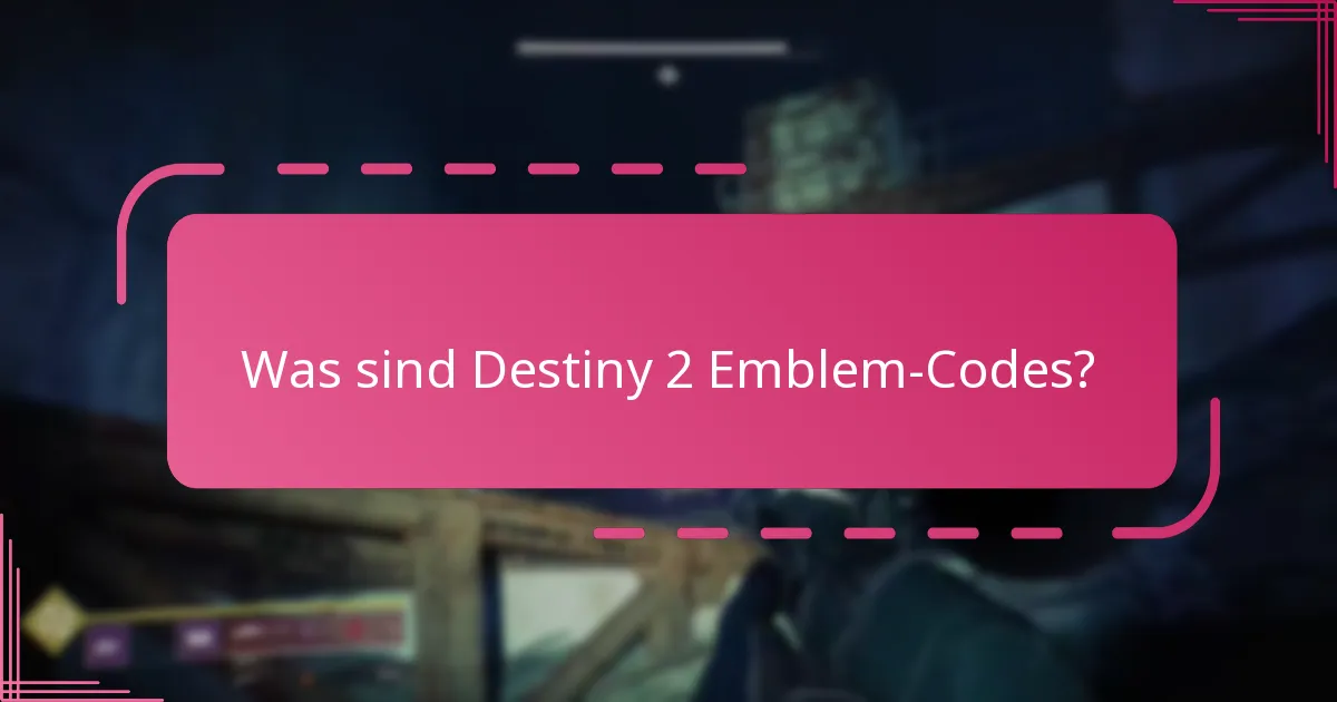 Welche exklusiven Designs sind für Destiny 2 Emblem-Codes verfügbar?